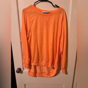 Orange Long Sleeve Women's Top